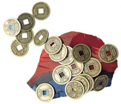 Chinesische Glücksmünzen 12er Set lose Münzen